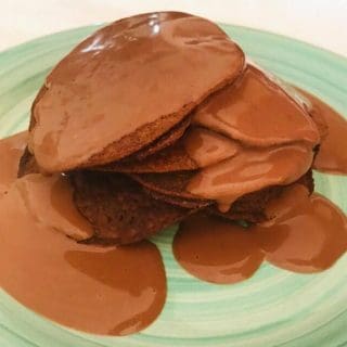 Pancake low carb keto al cacao
