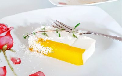 Panna cotta al cocco e mango Panna cotta al cocco