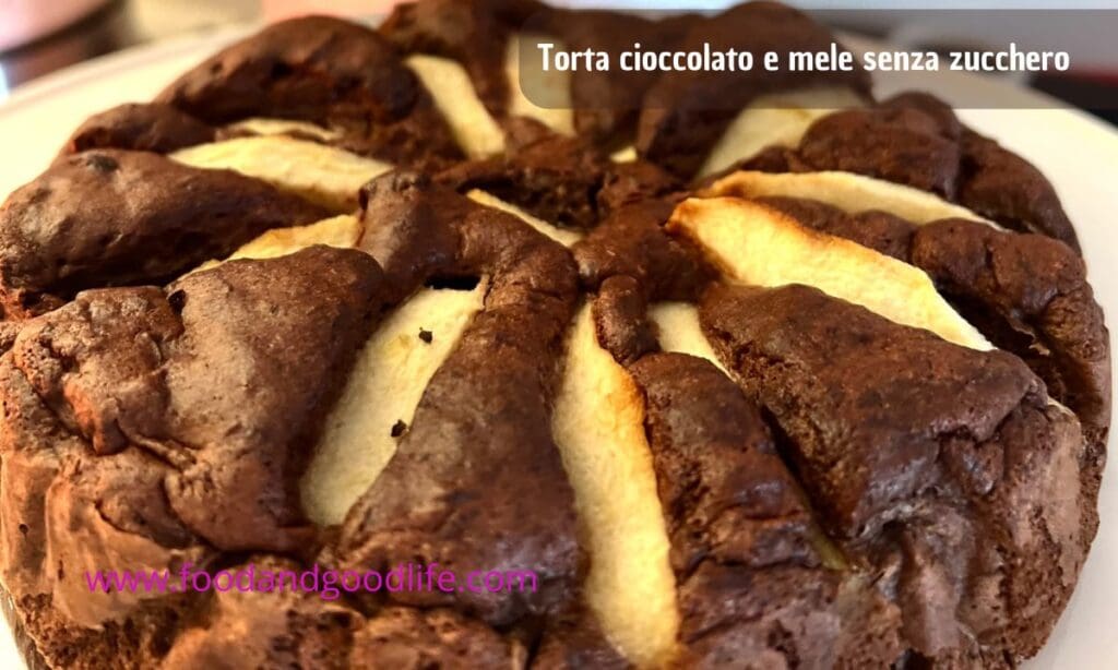 torta cioccolato mele senza zucchero