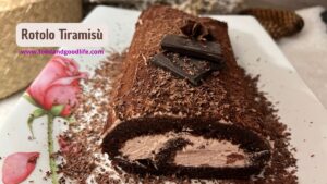 Rotolo Tiramisù senza glutine e senza zucchero. Ricetta keto.